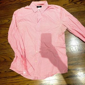 Rapha Cycling City Shirt. Pink check. Medium.